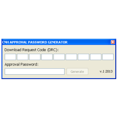 CNH Approval Password Generator 2013 v1