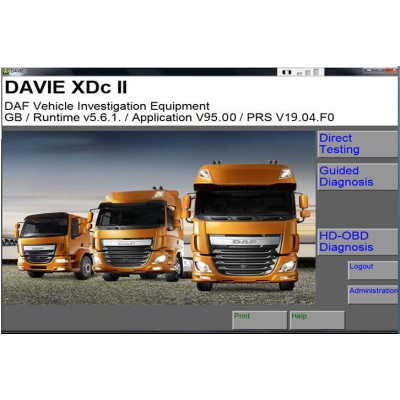 DAF Davie Runtime V5.6.1 + Application Data V95.00 + PRSubset V19.04.F0 En + Patch + Manual