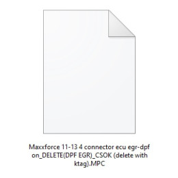 Maxxforce 11-13 4 Connector EGR DPF Delete